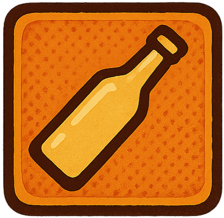 Throw bottles button